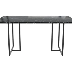 Eettafel in MDF zwart marmer