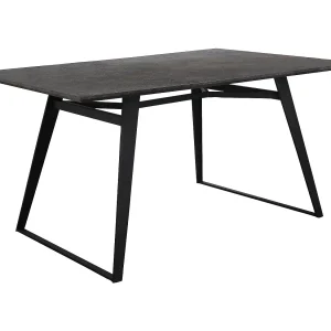 Fuji Eettafel 120×80 Bruingrijs Zwart