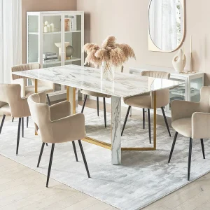 Eettafel CALCIO Marmer-look 200 cm 100 cm Eettafel CALCIO Marmer-look 200 cm 100 cm