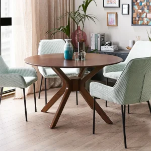 Eettafel TYMIS Donker mahoniehout 120 cm 120 cm Eettafel TYMIS Donker mahoniehout 120 cm 120 cm