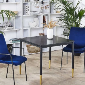 Eettafel SHALFORD Zwart 80 cm 80 cm Eettafel SHALFORD Zwart 80 cm 80 cm