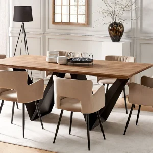 Eettafel SINTRA Donkerbruin 200 cm 100 cm Eettafel SINTRA Donkerbruin 200 cm 100 cm