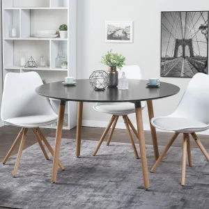 Eettafel BOVIO Zwart 120 cm 120 cm Eettafel BOVIO Zwart 120 cm 120 cm