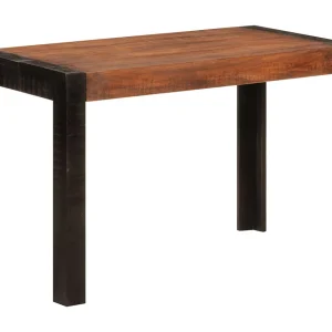 Eettafel 120x60x76 cm massief mangohout honingbruin Eettafel 120x60x76 cm massief mangohout honingbruin