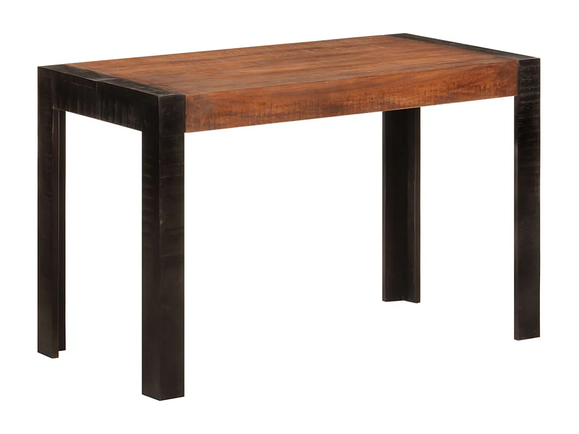 Eettafel 120x60x76 cm massief mangohout honingbruin