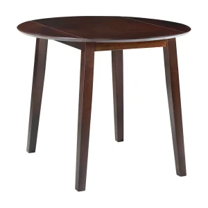 Eettafel inklapbaar rond MDF bruin