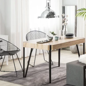 Eettafel CAMBELL Lichtbruin 130 cm 80 cm Eettafel CAMBELL Lichtbruin 130 cm 80 cm