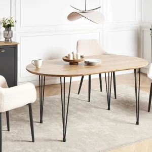 Eettafel CAVELL Lichtbruin 160 cm 90 cm Eettafel CAVELL Lichtbruin 160 cm 90 cm