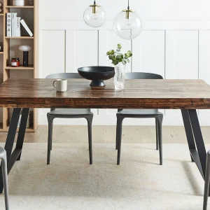 Eettafel WARTON Donkerbruin 180 cm 90 cm Dennenhout Eettafel WARTON Donkerbruin 180 cm 90 cm Dennenhout