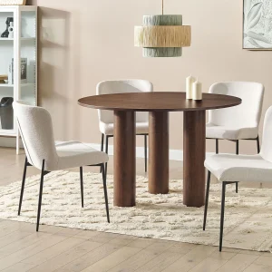 Eettafel ORIN Donker essenhout 120 cm 120 cm Eettafel ORIN Donker essenhout 120 cm 120 cm