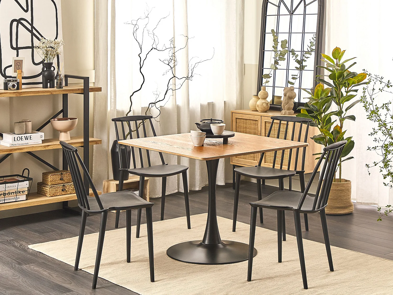 Eettafel BOCA Lichtbruin 90 cm 90 cm