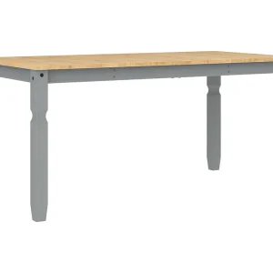 Eettafel Corona 160x80x75 cm massief grenenhout grijs Eettafel Corona 160x80x75 cm massief grenenhout grijs