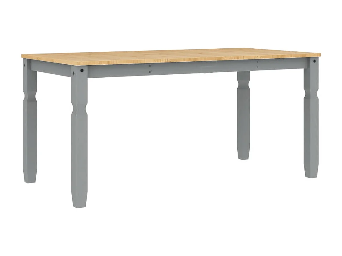 Eettafel Corona 160x80x75 cm massief grenenhout grijs