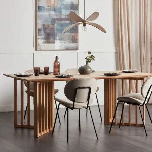 Eettafel LEANDRA Licht essenhout 200 cm 100 cm