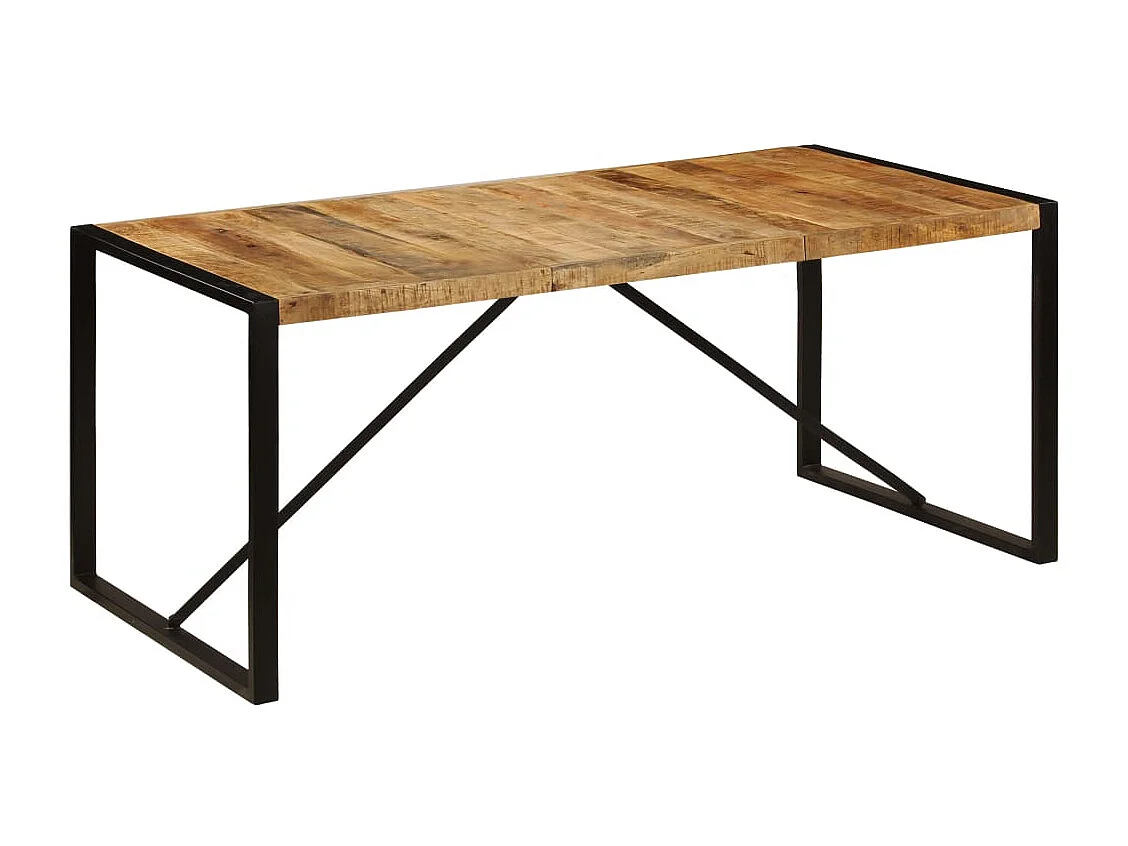 Eettafel 180x90x75 cm massief mangohout
