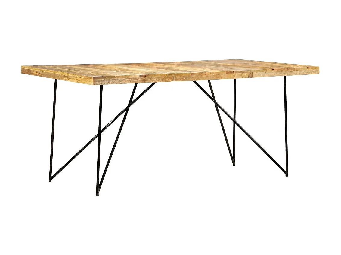 Eettafel 180x90x76 cm massief mangohout