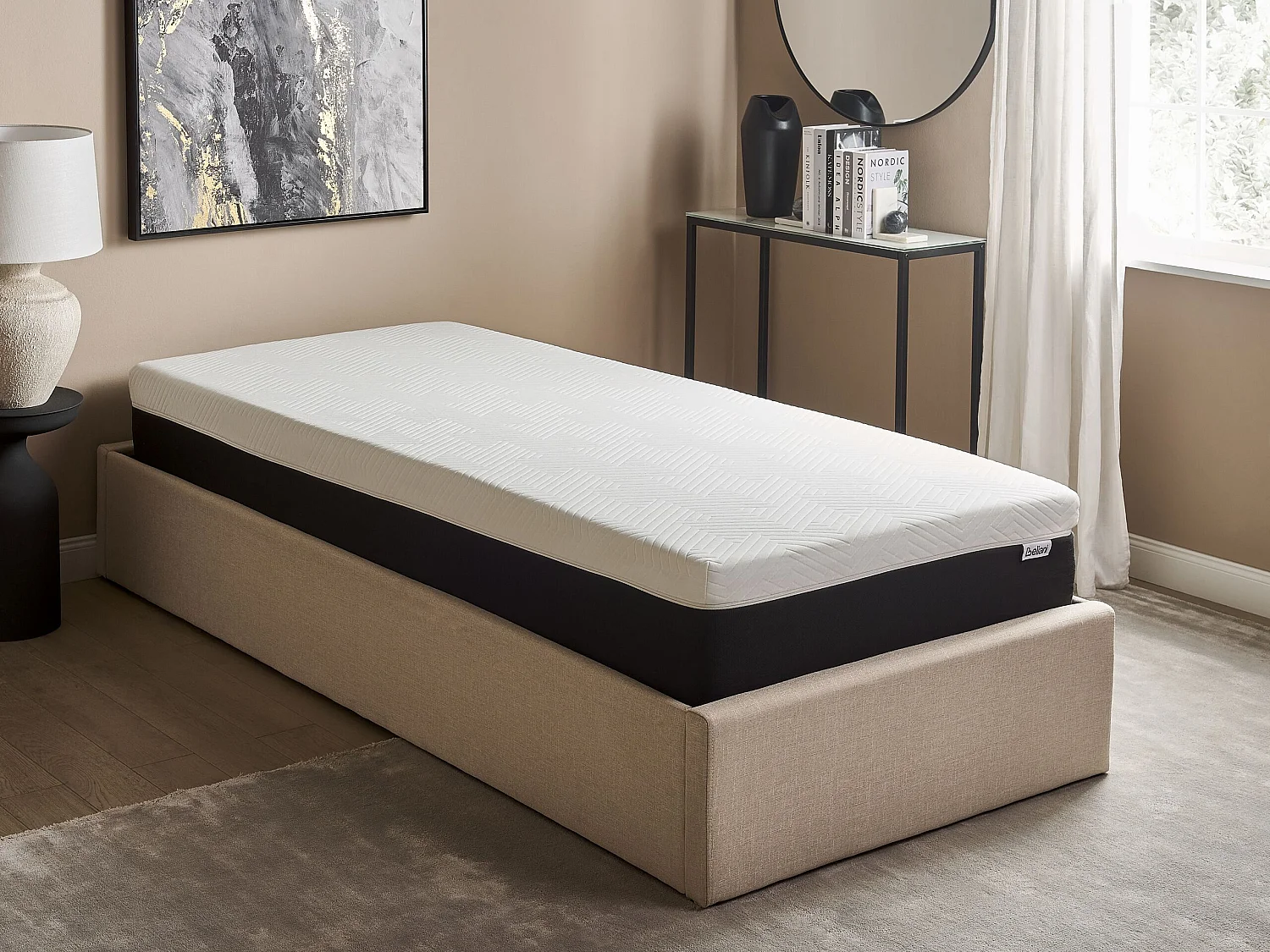 Gelschuimmatras met afneembare hoes hard 90 x 200 cm SPONGY