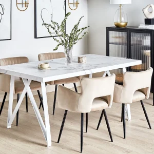 Eettafel GRIEGER Wit 160 cm 90 cm