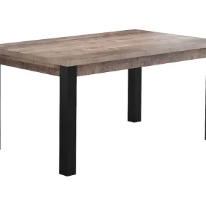 Houten eettafel en zwart stalen poten Adeline L 160 cm Houten eettafel en zwart stalen poten Adeline L 160 cm