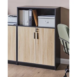 Kantoorkast ZEHNA Bruin/zwart Kantoorkast ZEHNA Bruin/zwart
