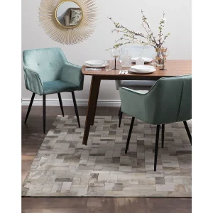 Set van 2 eetkamerstoelen JASMIN Fluweel Mintgroen Set van 2 eetkamerstoelen JASMIN Fluweel Mintgroen