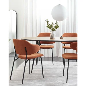 Set van 2 eetkamerstoelen KENAI Oranje Set van 2 eetkamerstoelen KENAI Oranje