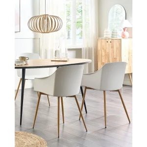 Set van 2 eetkamerstoelen FONDA II Wit
