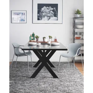 Set van 2 eetkamerstoelen ELBERT Lichtgrijs Set van 2 eetkamerstoelen ELBERT Lichtgrijs