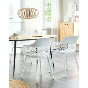 Set van 2 eetkamerstoelen ALMIRA Wit Set van 2 eetkamerstoelen ALMIRA Wit