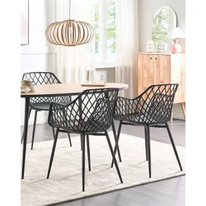 Set van 2 eetkamerstoelen NASHUA II Zwart Set van 2 eetkamerstoelen NASHUA II Zwart