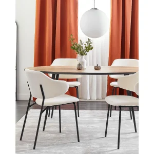 Set van 2 eetkamerstoelen KENAI Crème Set van 2 eetkamerstoelen KENAI Crème