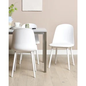 Set van 2 eetkamerstoelen FOMBY Wit