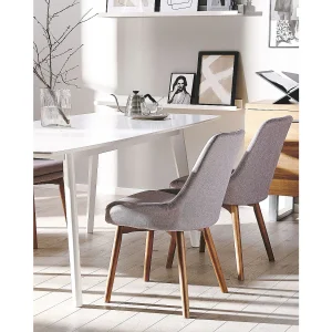 Set van 2 eetkamerstoelen MELFORT Taupe