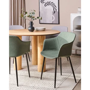 Set van 2 eetkamerstoelen ELIM Donkergroen Set van 2 eetkamerstoelen ELIM Donkergroen