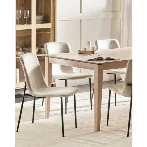 Set van 4 eetkamerstoelen GLENDIVE Lichtbeige Set van 4 eetkamerstoelen GLENDIVE Lichtbeige