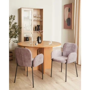 Set van 2 eetkamerstoelen ALBEE Roze Set van 2 eetkamerstoelen ALBEE Roze