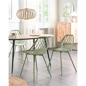 Set van 2 eetkamerstoelen CANTON II Groen Set van 2 eetkamerstoelen CANTON II Groen