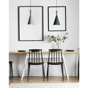 Set van 2 eetkamerstoelen VENTNOR Zwart Set van 2 eetkamerstoelen VENTNOR Zwart