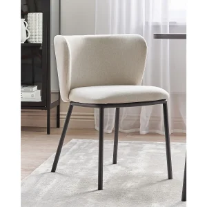 Set van 2 eetkamerstoelen MINA Gebroken wit Set van 2 eetkamerstoelen MINA Gebroken wit