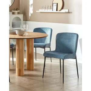 Set van 2 eetkamerstoelen ADA Blauw Set van 2 eetkamerstoelen ADA Blauw