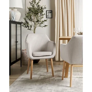 Eetkamerstoel YORKVILLE II Fluweel Taupe