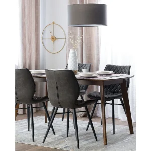 Set van 2 eetkamerstoelen LISLE Grijs
