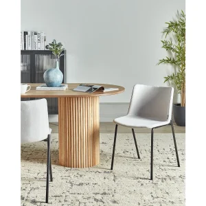 Set van 2 eetkamerstoelen ESBON Lichtgrijs
