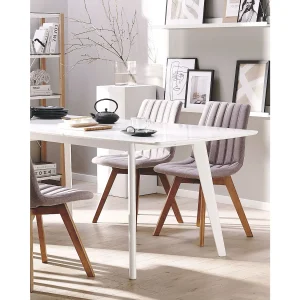 Set van 2 eetkamerstoelen CALGARY Taupe Set van 2 eetkamerstoelen CALGARY Taupe