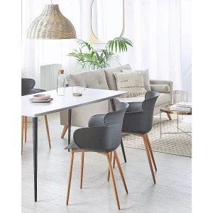 Set van 2 eetkamerstoelen SUMKLEY Zwart Set van 2 eetkamerstoelen SUMKLEY Zwart