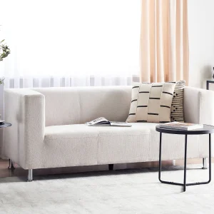 Bank FLORO Chenille Gebroken wit 3-zitter
