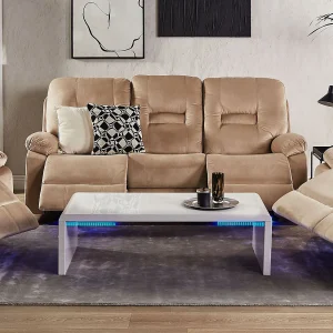 Elektrisch verstelbare bank BERGEN Fluweel Zandbeige met USB-poort 3-zitter Elektrisch verstelbare bank BERGEN Fluweel Zandbeige met USB-poort 3-zitter