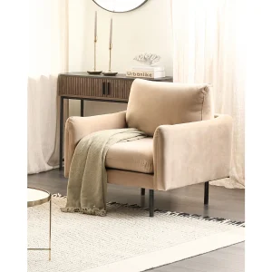 Fauteuil VINTERBRO Fluweel Beige Fauteuil VINTERBRO Fluweel Beige