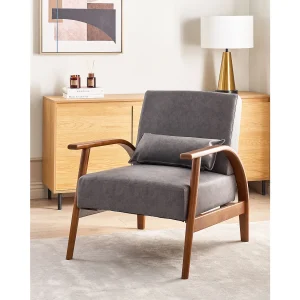 Fauteuil SKARA Kunstleer Donkerbruin Fauteuil SKARA Kunstleer Donkerbruin
