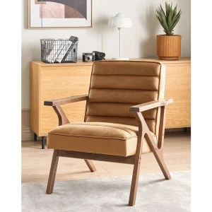 Fauteuil KISA Fluweel Bruin Fauteuil KISA Fluweel Bruin